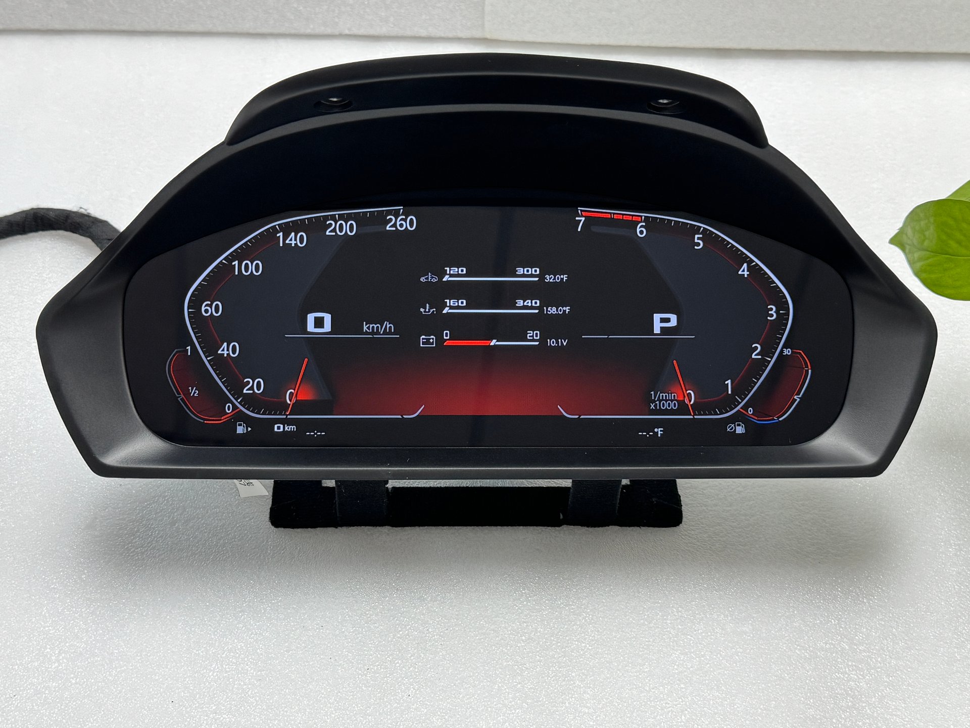 BMW digital cluster front view